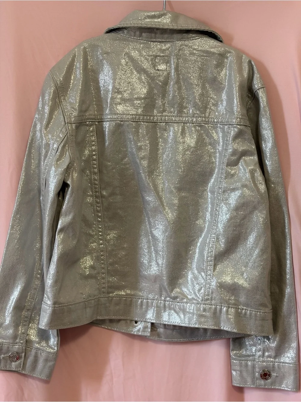 GAP Metallic Silver Denim Jacket - Women's